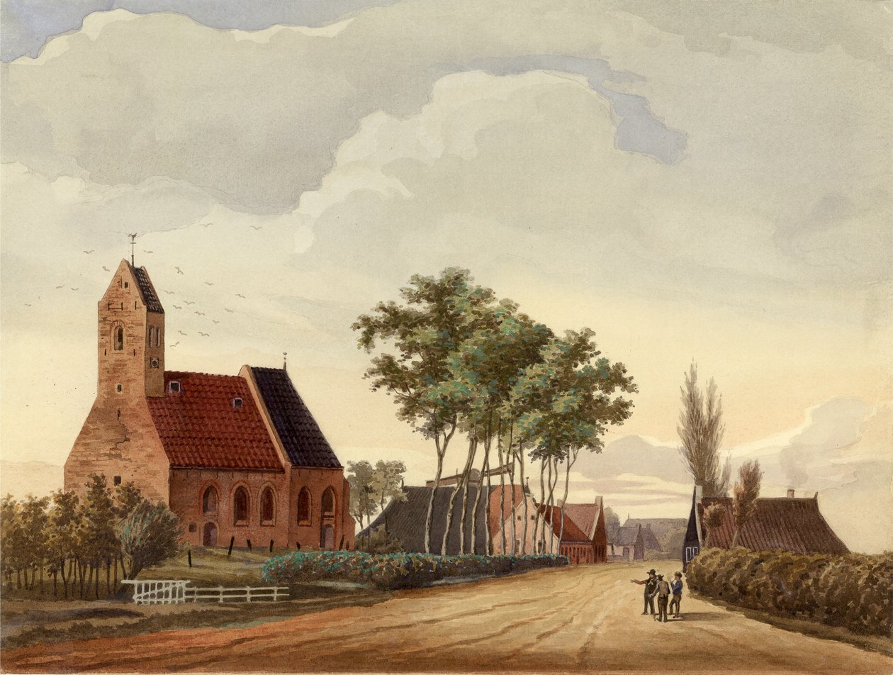Lutjegast con chiesa da Bernardus Bueninck