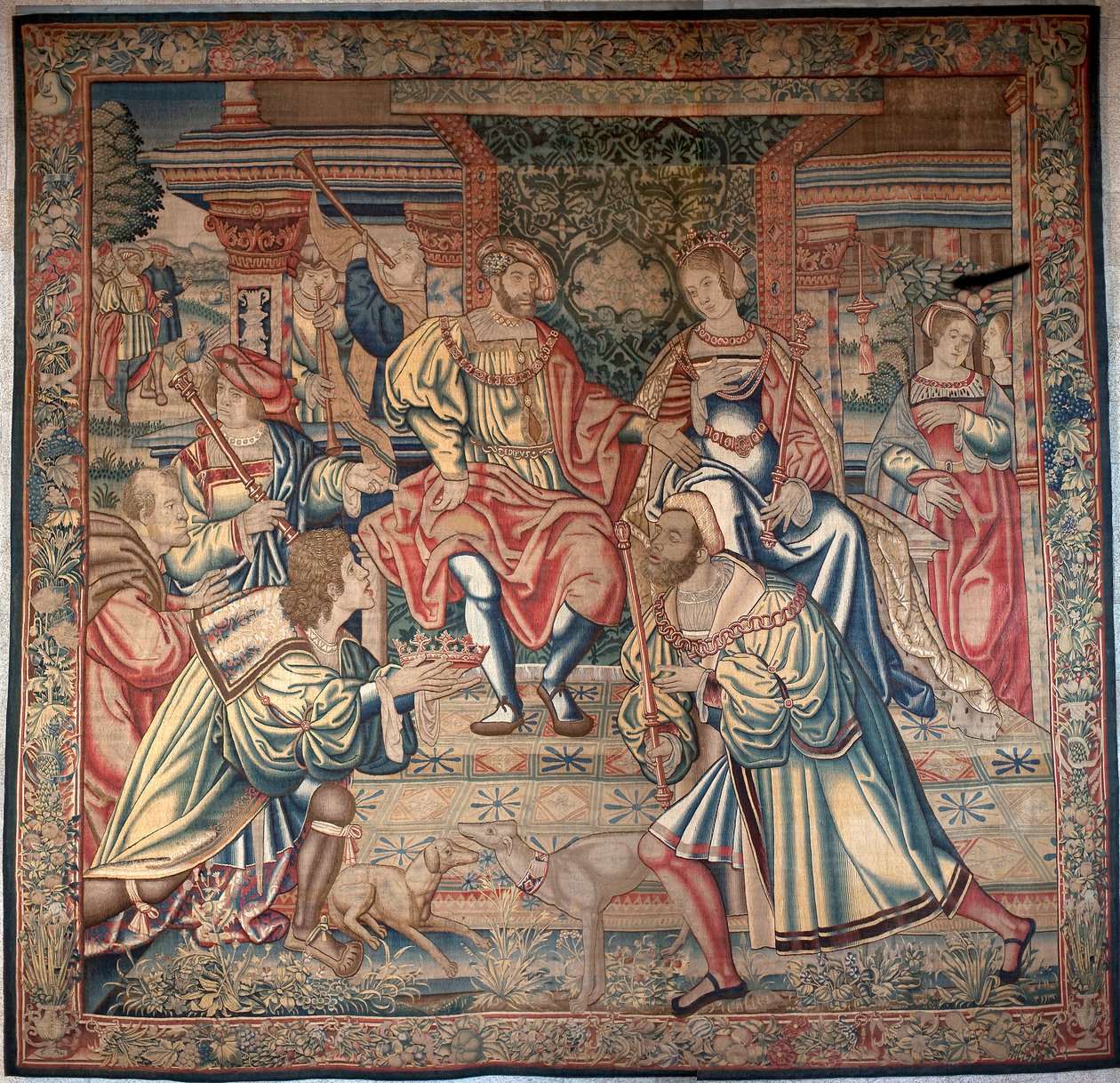 Ciclo di Edipo: Edipo e Giocasta (dettaglio) da Bernart van (attr. to) Orley