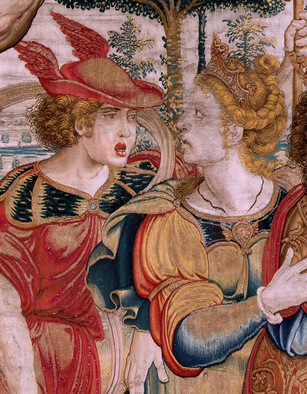 Serie Le sfere. Ercole sostiene la sfera celeste. Primo arazzo della serie. Modello Barend van Orley o Pieter Coecke van Aelst. 1525-1530. Manifattura Joris Vezeleer (Georg Wezeler)? da Bernart van (attr. to) Orley