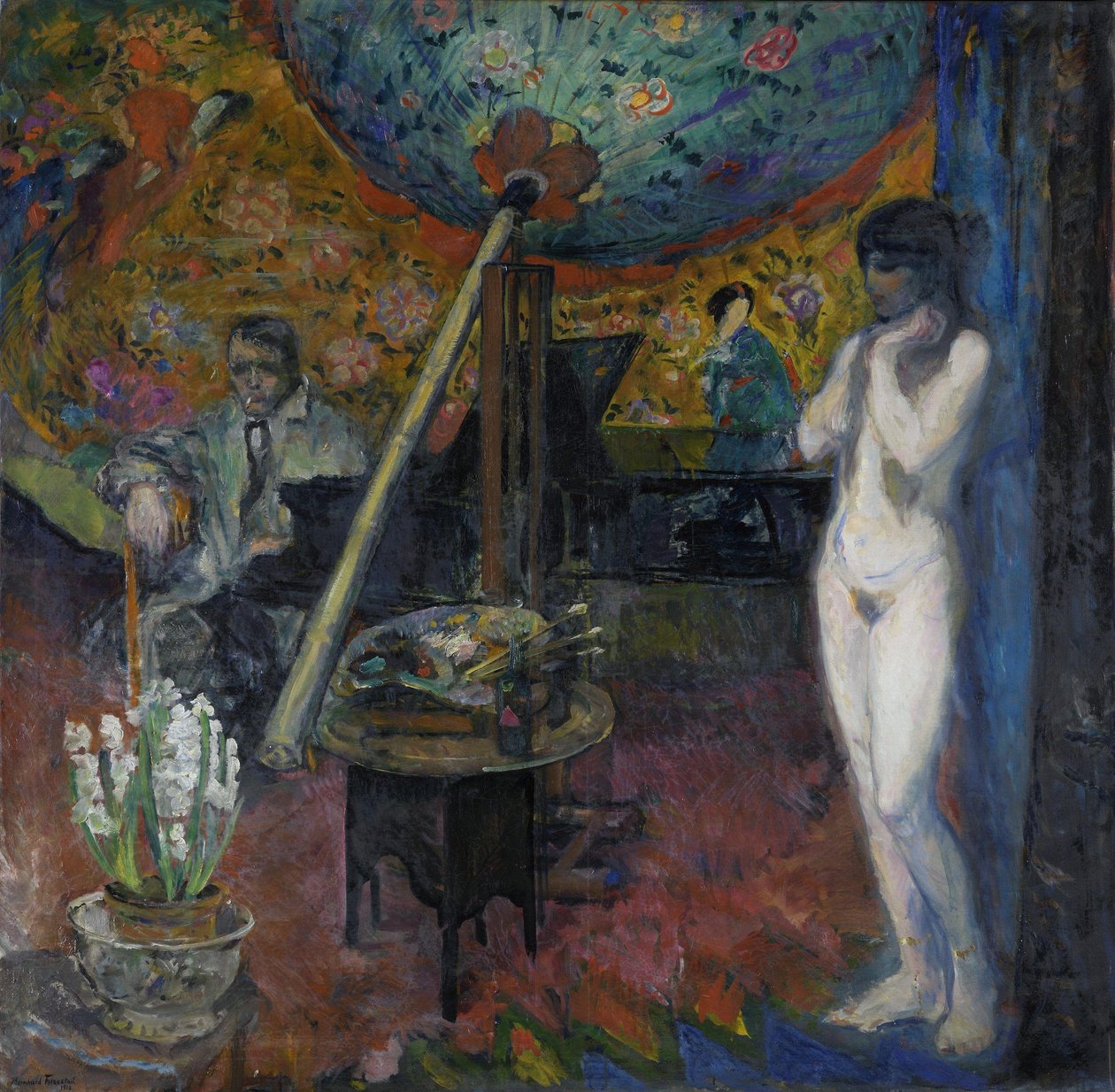 Autoritratto nello studio da Bernhard Dorotheus Folkestad