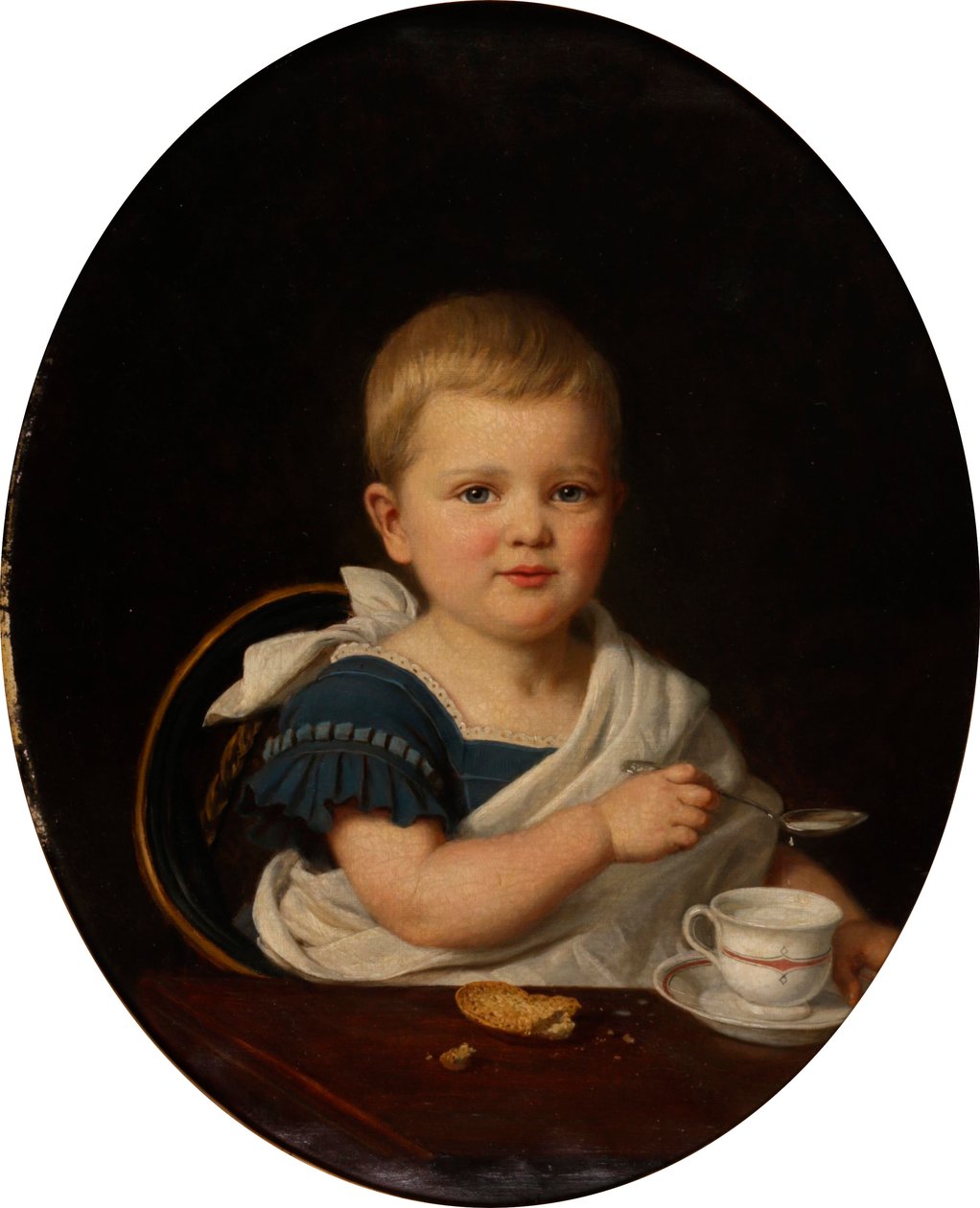 Tedesco: Ritratto di un bambino a colazione da Bernhard Reinhold