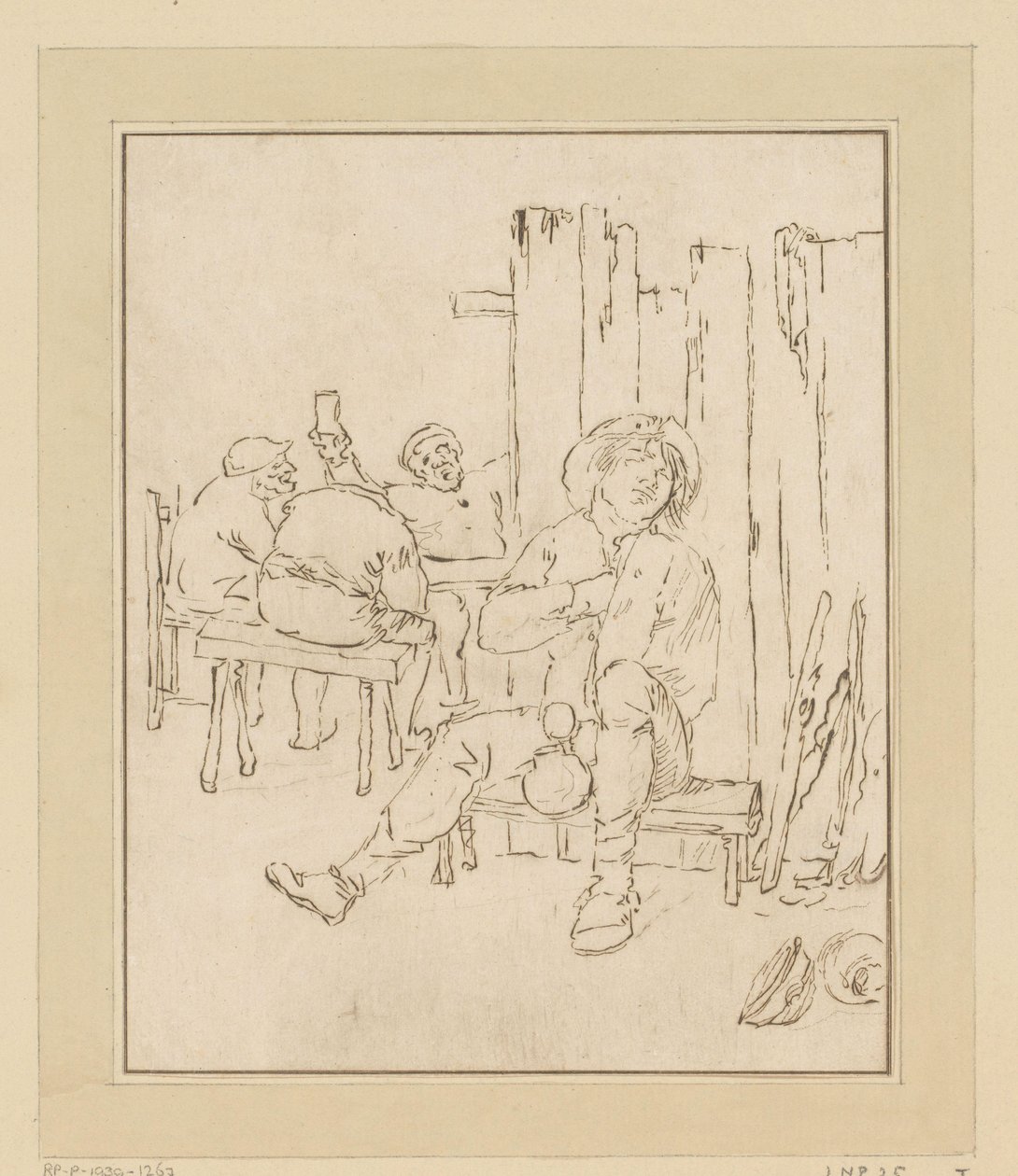 Contadino ubriaco in una locanda da Bernhard Schreuder