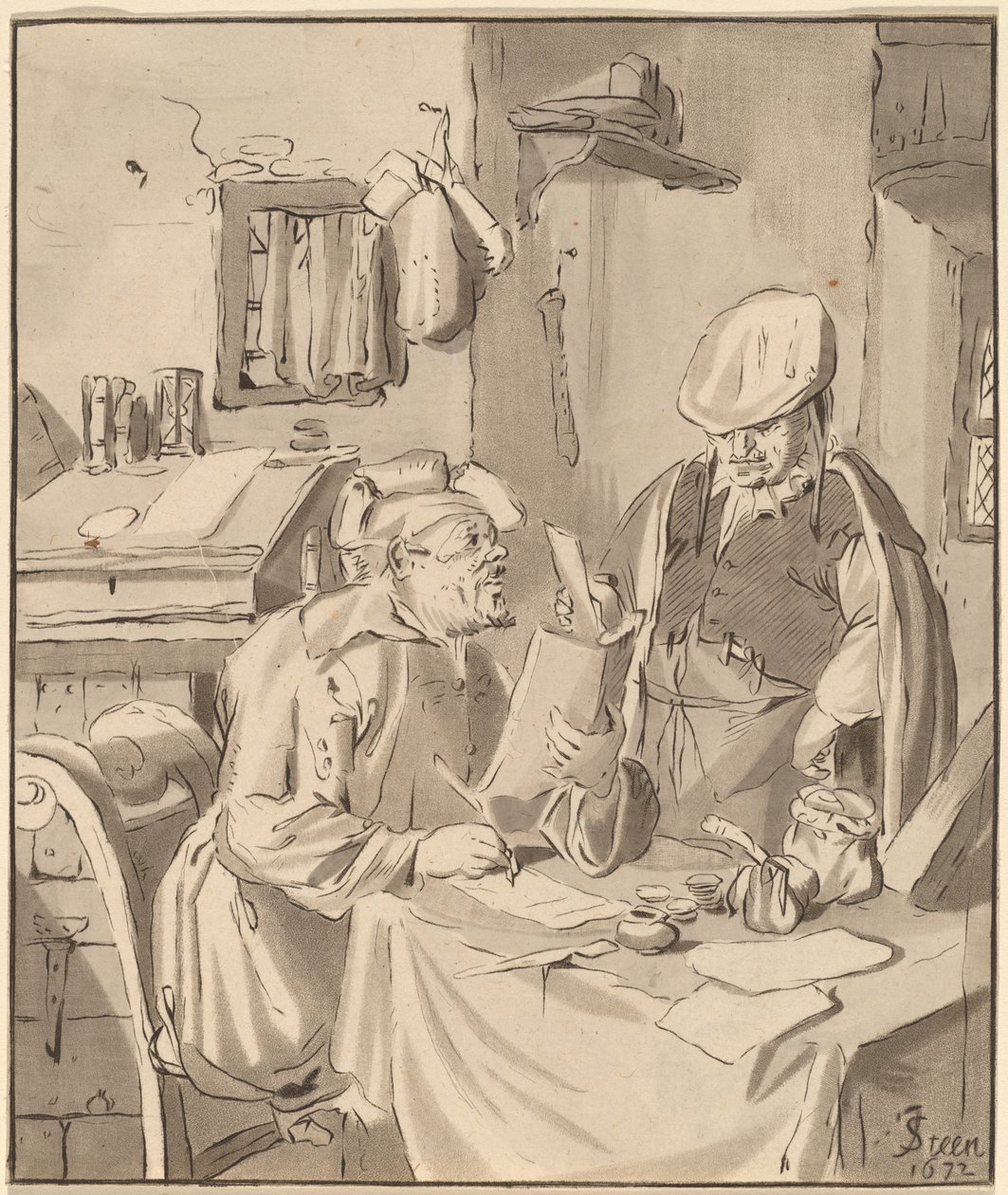 Il collezionista, 1777, pubblicato 1786 da Bernhard Schreuder