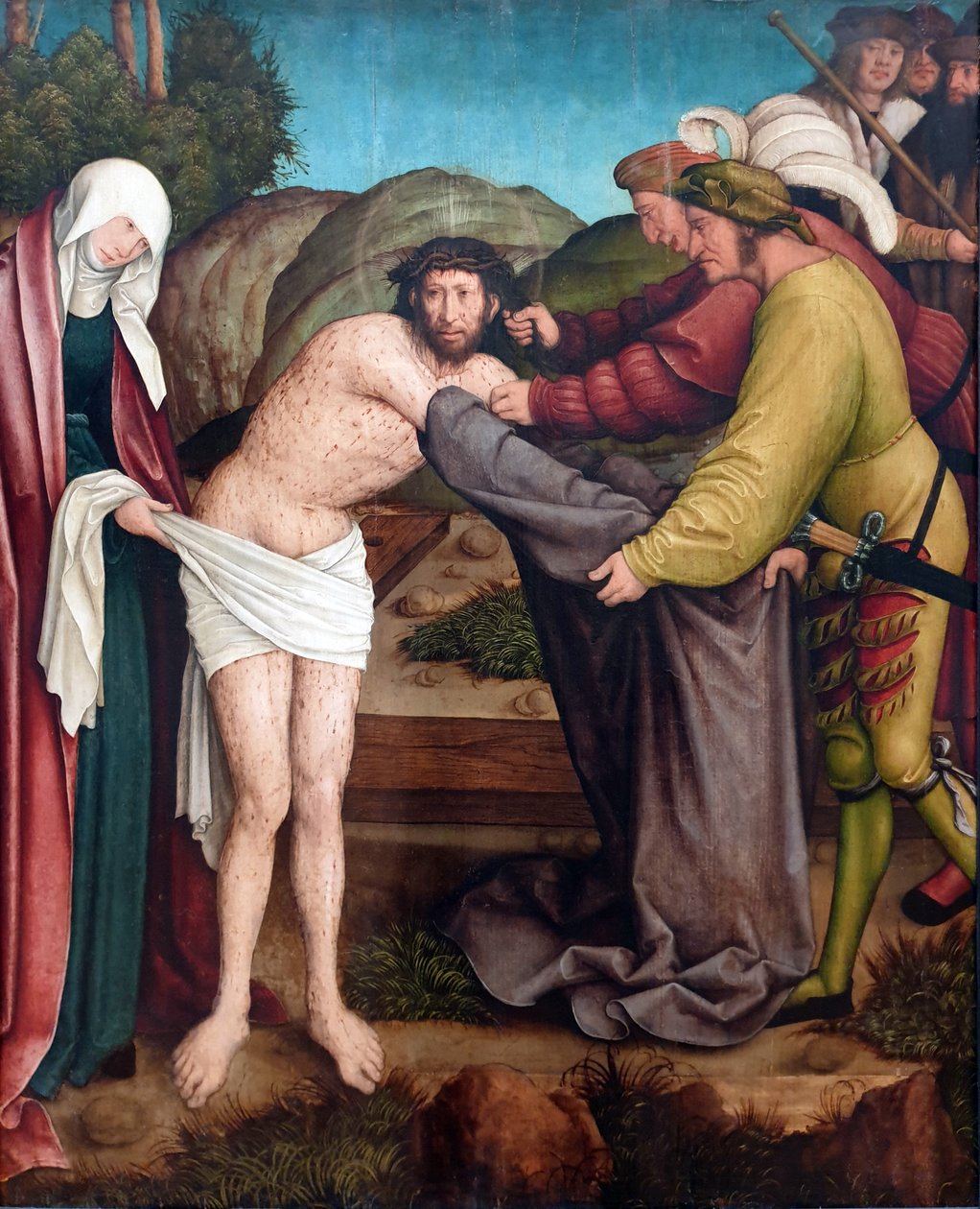 Tedesco: Die Entkleidung Christi Il travestimento di Cristo da Bernhard Strigel