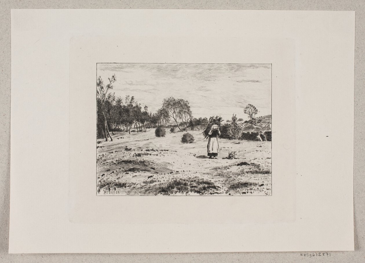 Paesaggio con una Donna che Porta Fascine da Bernhard Ulrik Middelboe