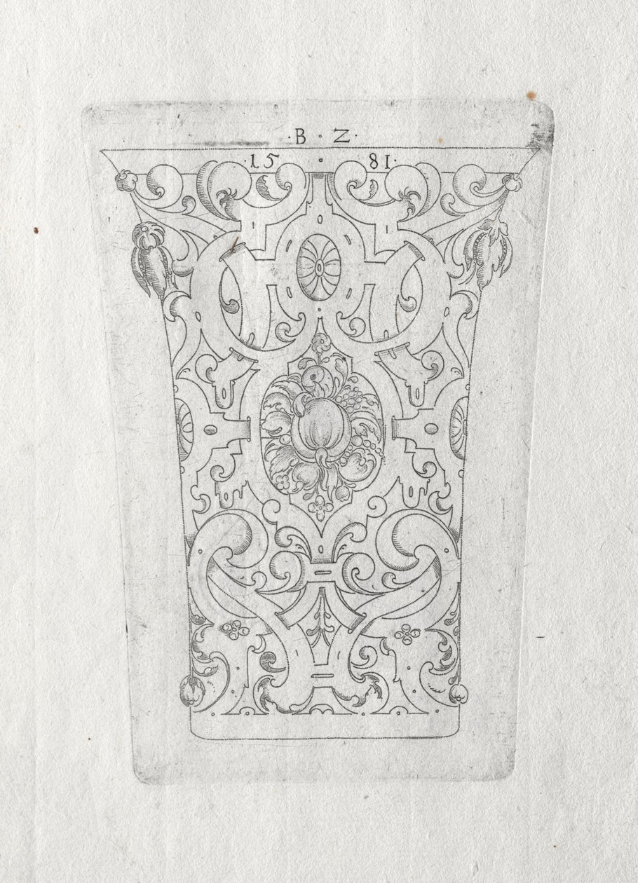 Bicchiere ornamentale, 1581 da Bernhard Zan