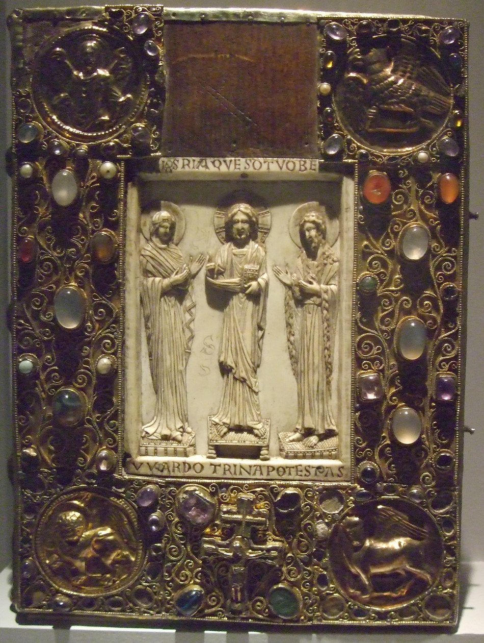 Copertina di un evangeliario del vescovo Bernward da Bernward Evangeliar Hildesheim Hildesheim
