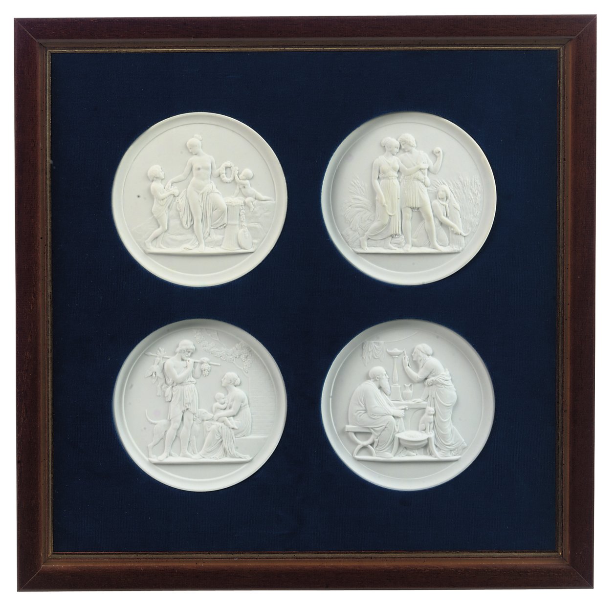 Set di quattro placche a rilievo, fine XX secolo da Bertel (after) Thorvaldsen