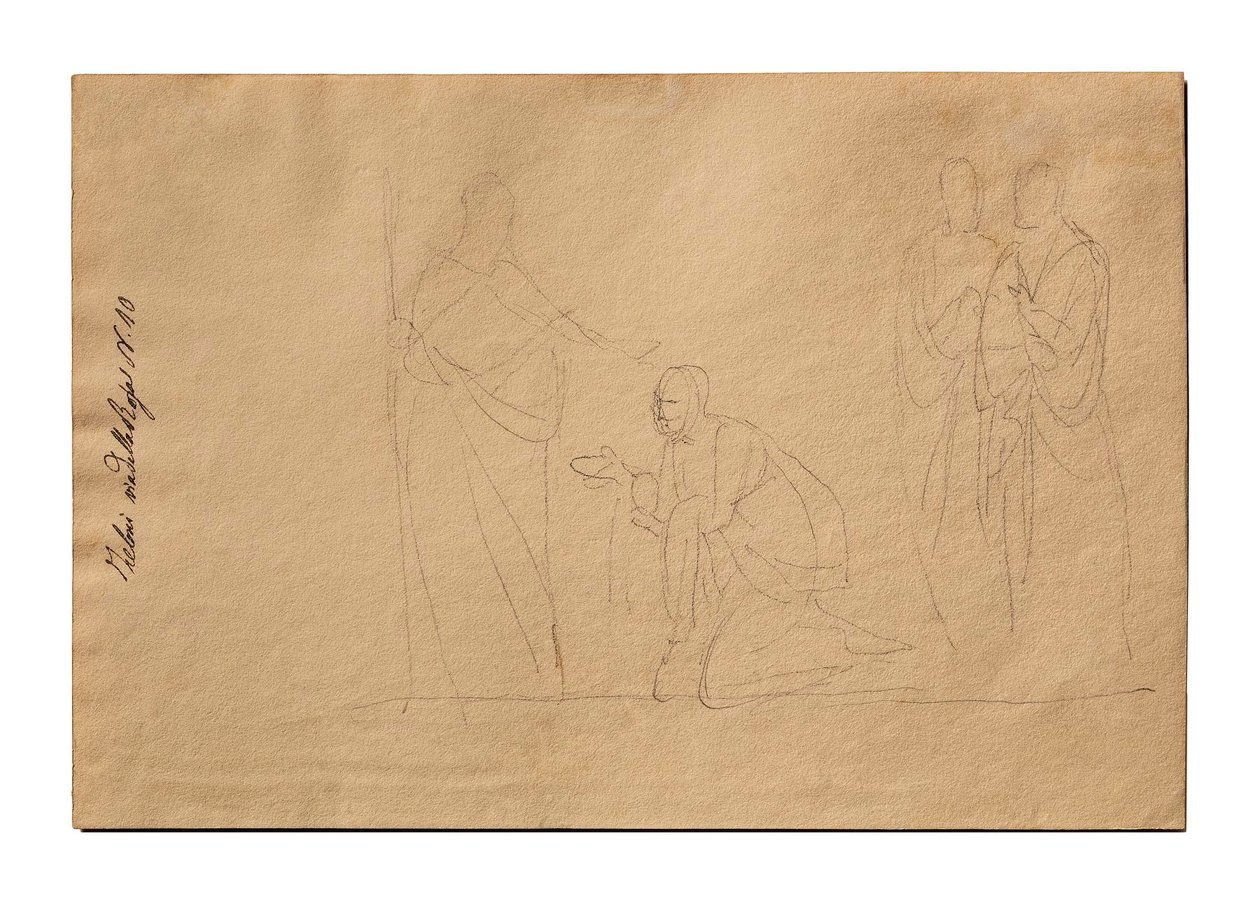 Christus und die kanaanäische Frau da Bertel Thorvaldsen