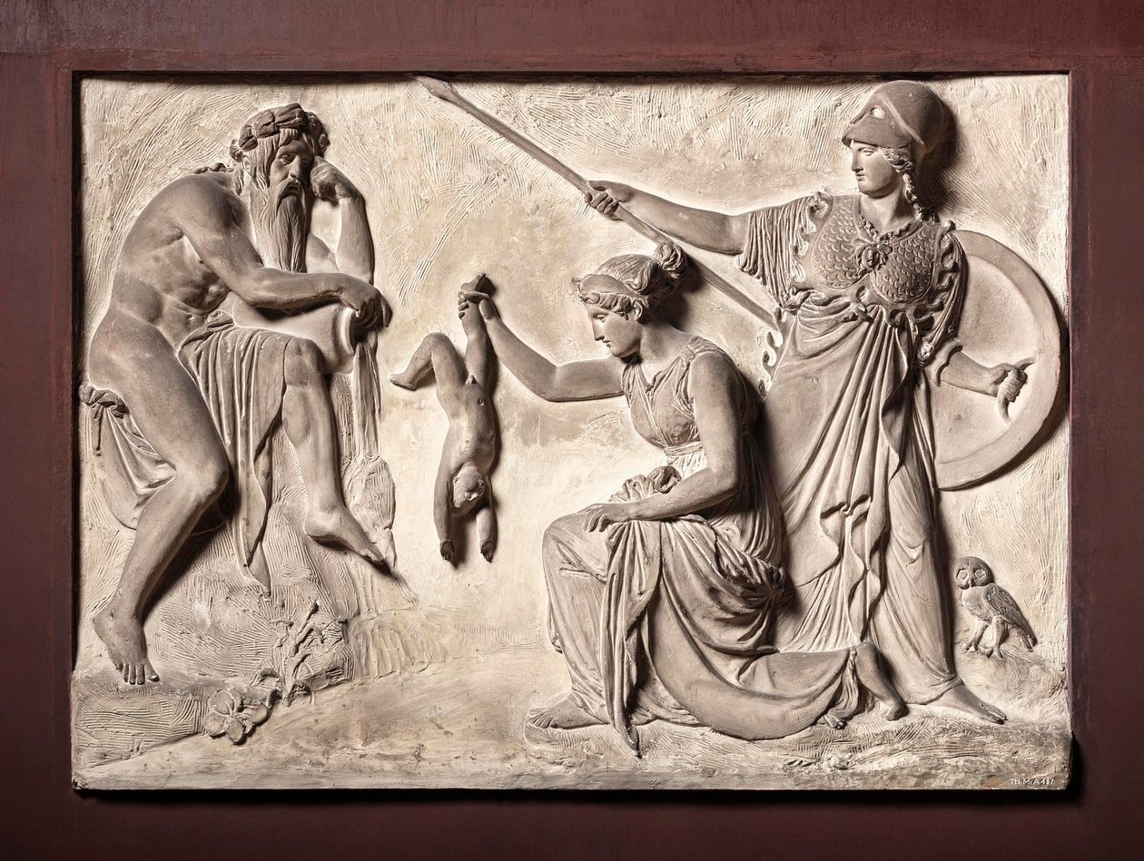 Teti che immerge Achille nel fiume Stige da Bertel Thorvaldsen
