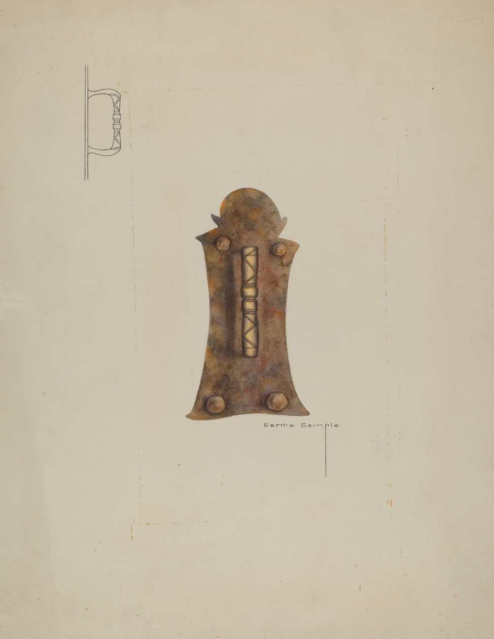 Maniglia di ferro da Bertha Semple