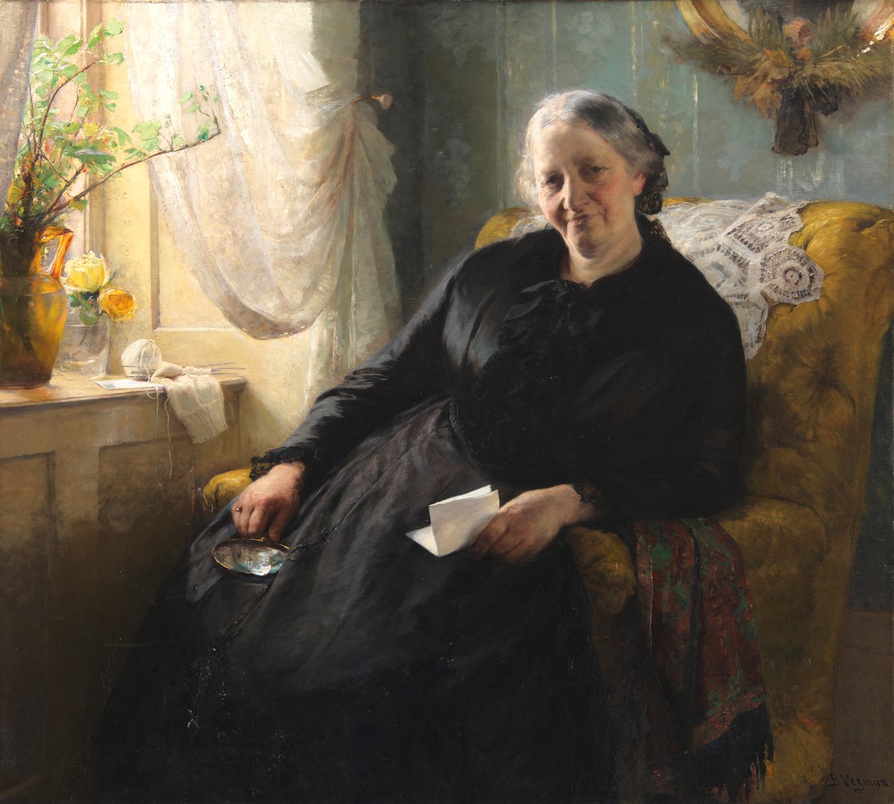 Ritratto di Cecilie Trier, nata Melchior da Bertha Wegmann