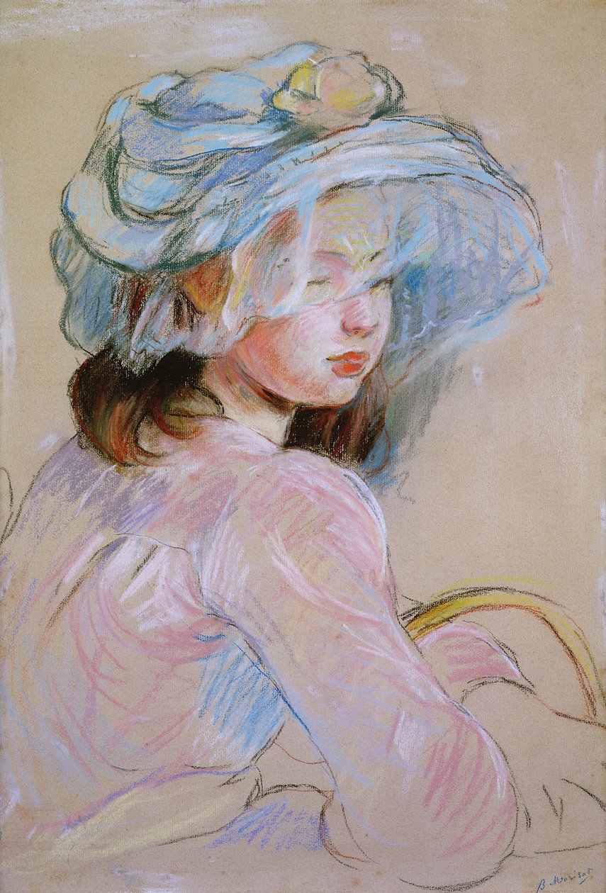 Ragazza che porta un cesto, 1891 da Berthe Morisot