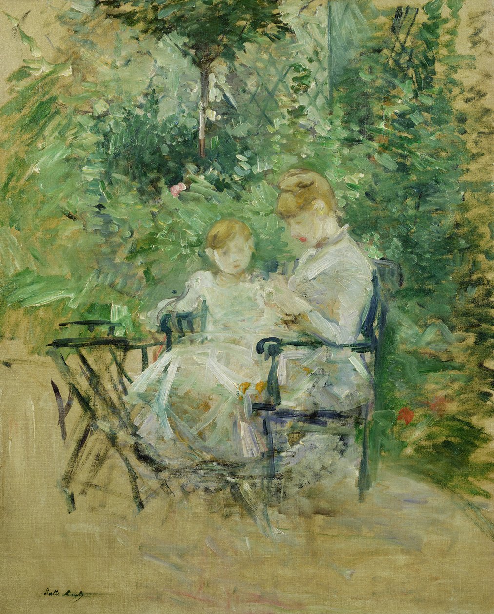 Nel giardino, c.1885 da Berthe Morisot
