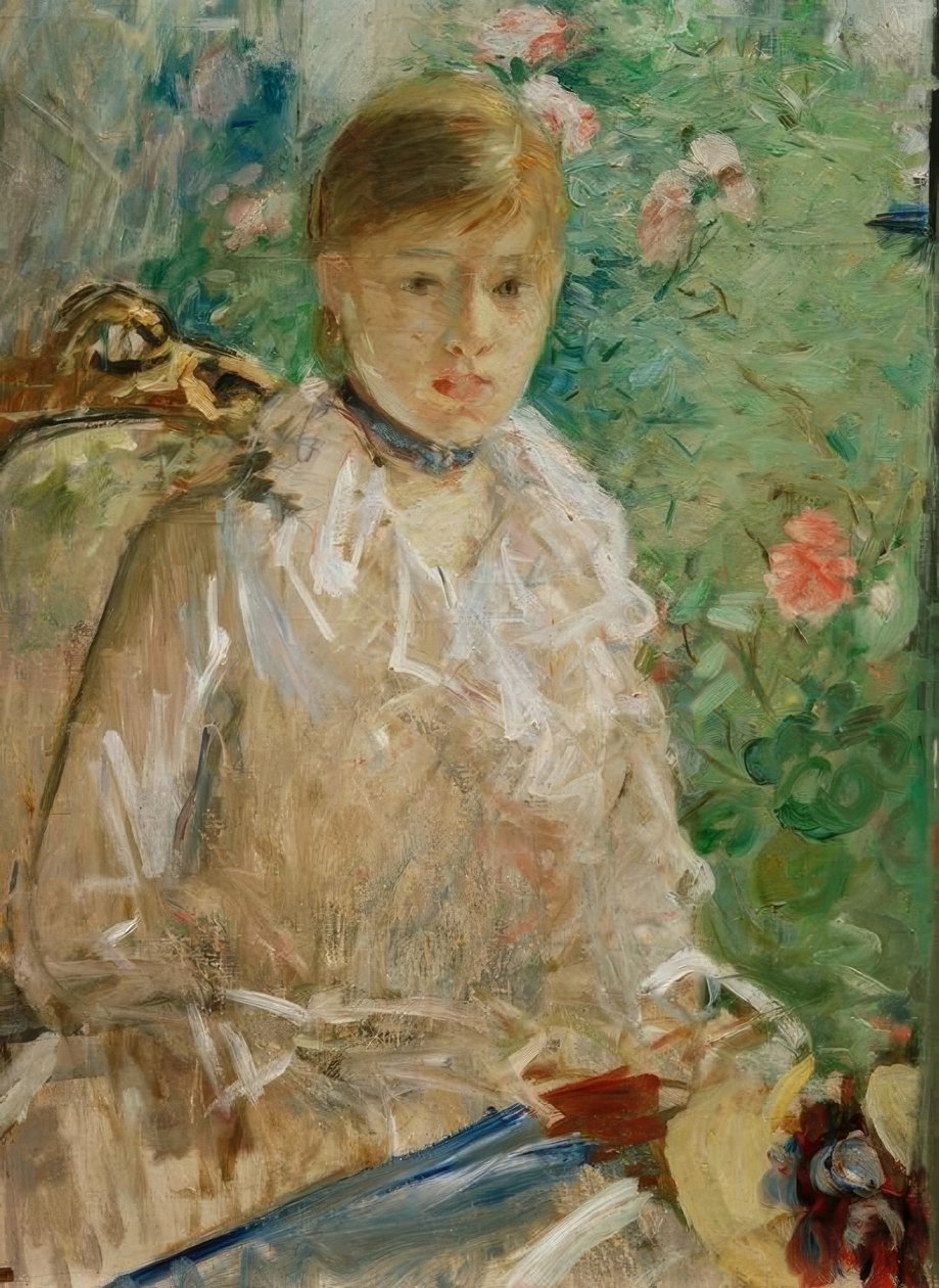 Giovane donna vicino a una finestra o L