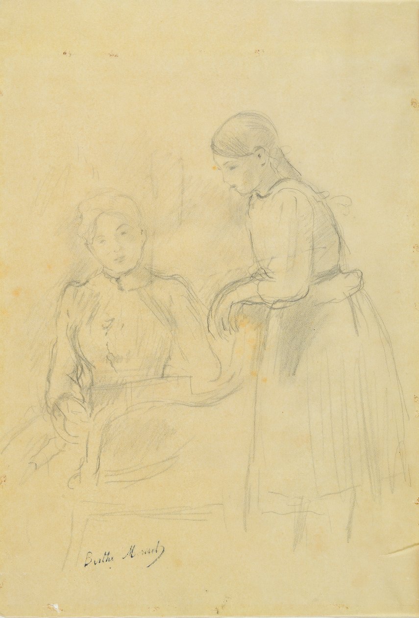 Ritratto di Alice Gamby e Julie Manet, 1889 da Berthe Morisot
