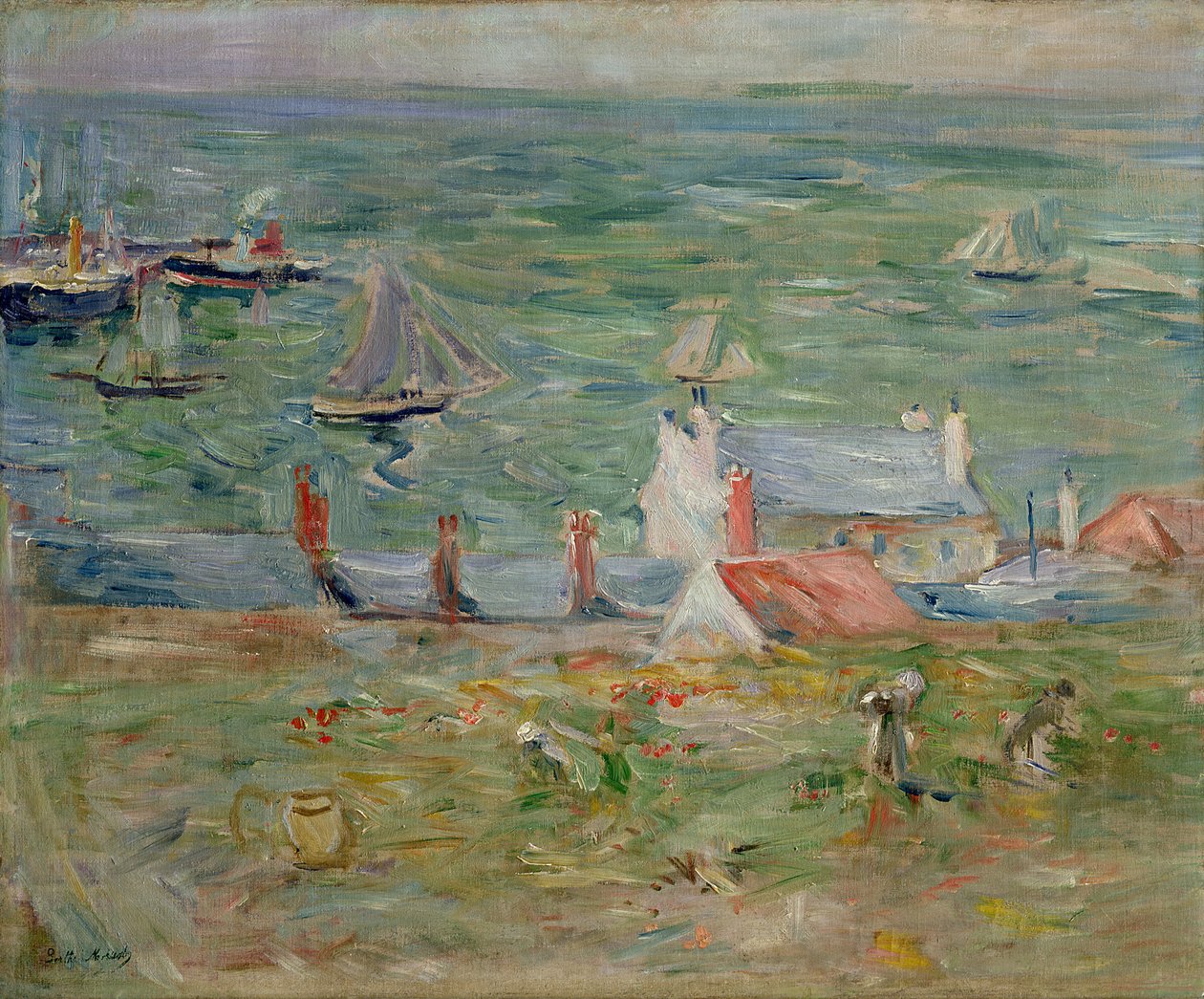 Il porto di Gorey a Jersey, 1886 da Berthe Morisot