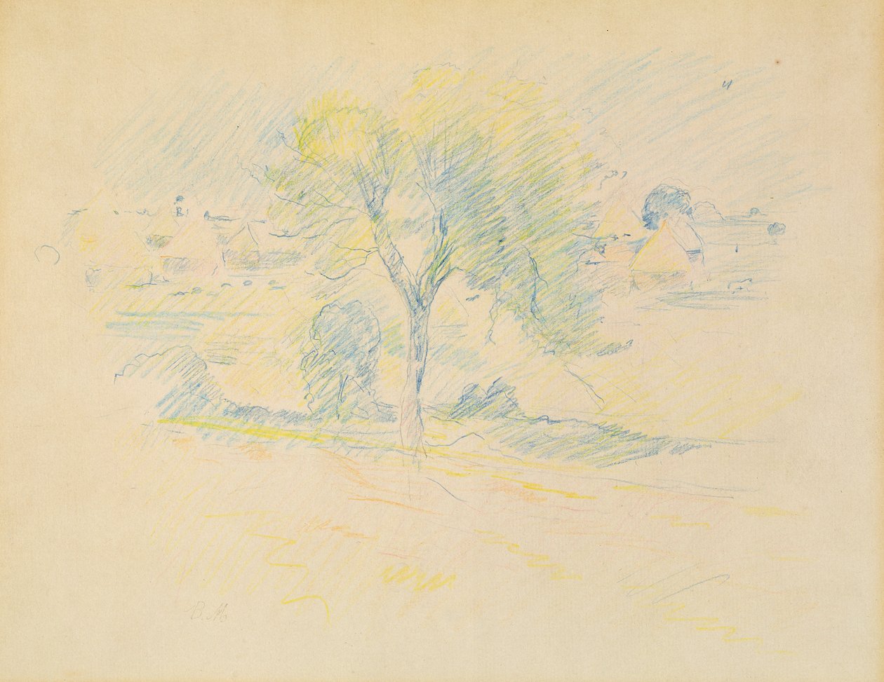 Alberi e macine, 1883 da Berthe Morisot
