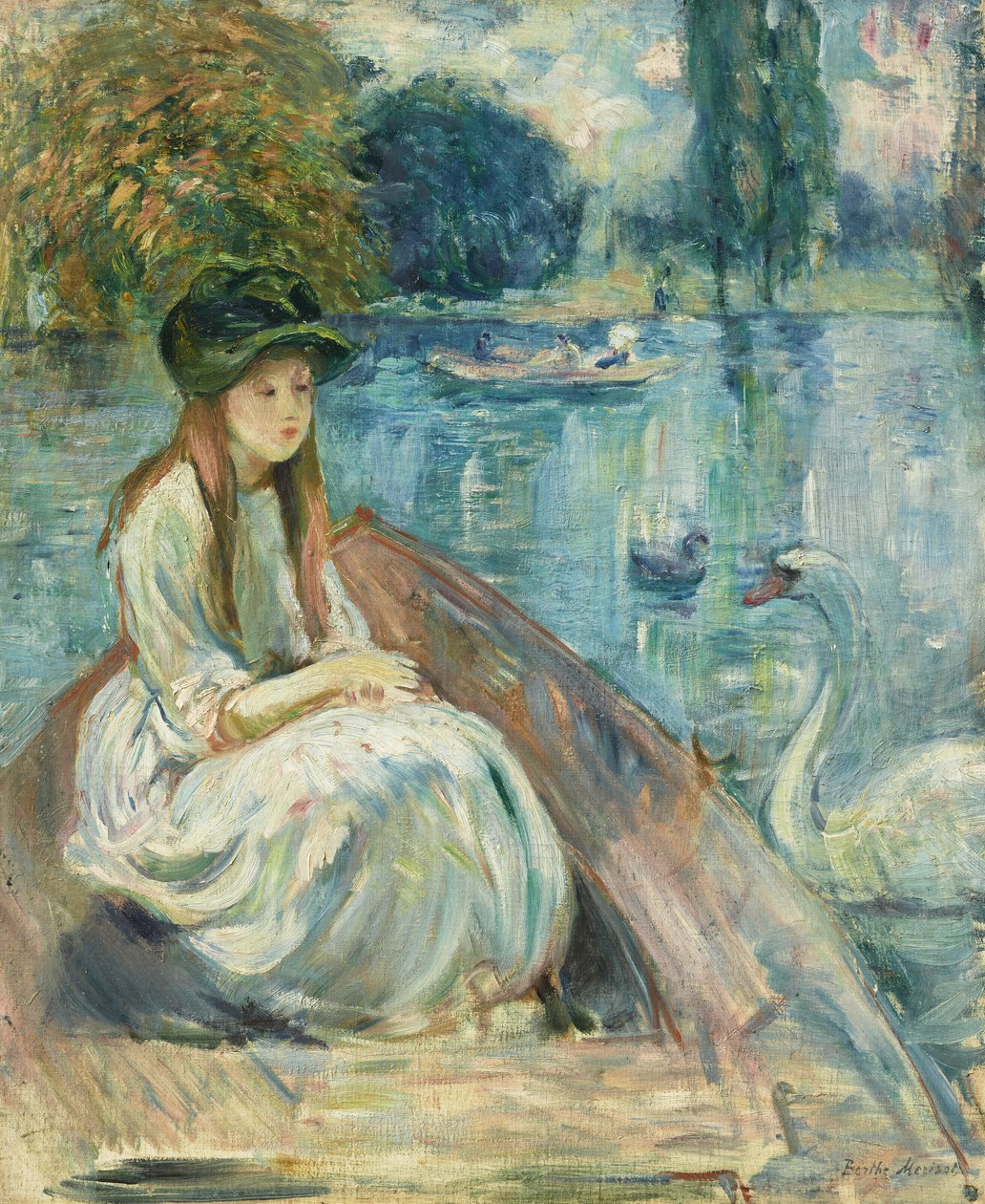 Francese: Jeanne Fourmanoir sur le lac da Berthe Morisot