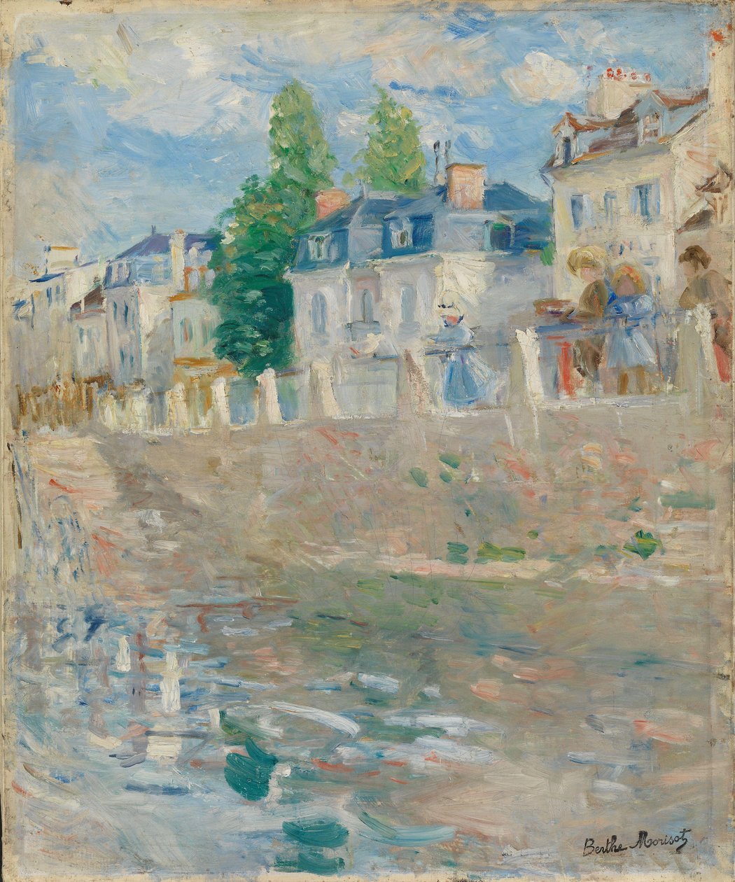 Sulle rive della Senna a Bougival da Berthe Morisot