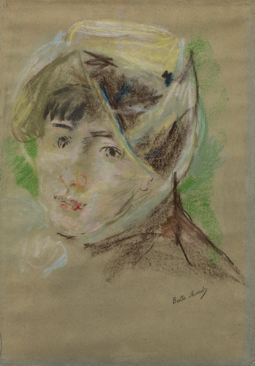 Ritratto di una ragazza con il velo (Jeanne Pontillon) da Berthe Morisot