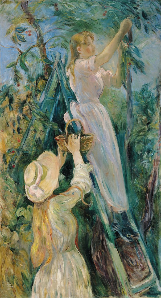 Il raccoglitore di ciliegie da Berthe Morisot