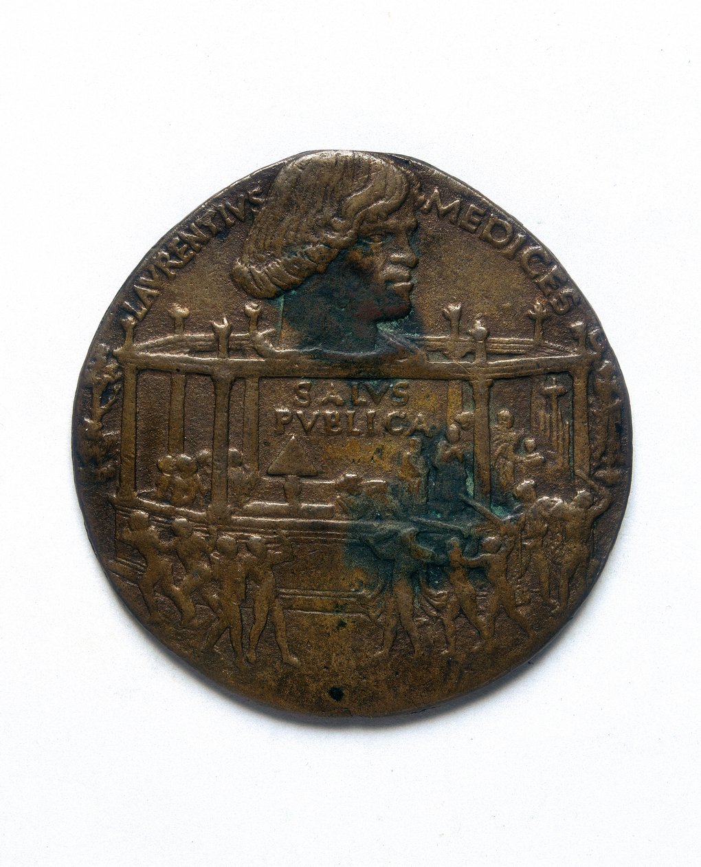 Medaglia raffigurante la Congiura dei Pazzi. Lorenzo de