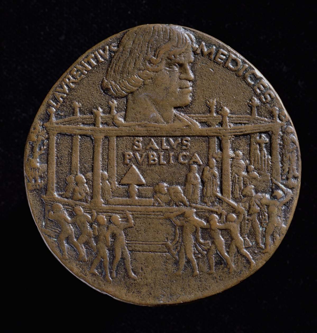 Medaglia con la testa di Lorenzo De