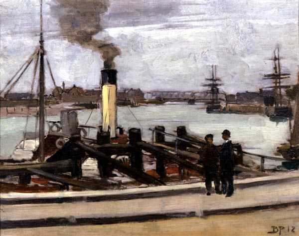 Navigazione sul Tamigi da Bertram Priestman