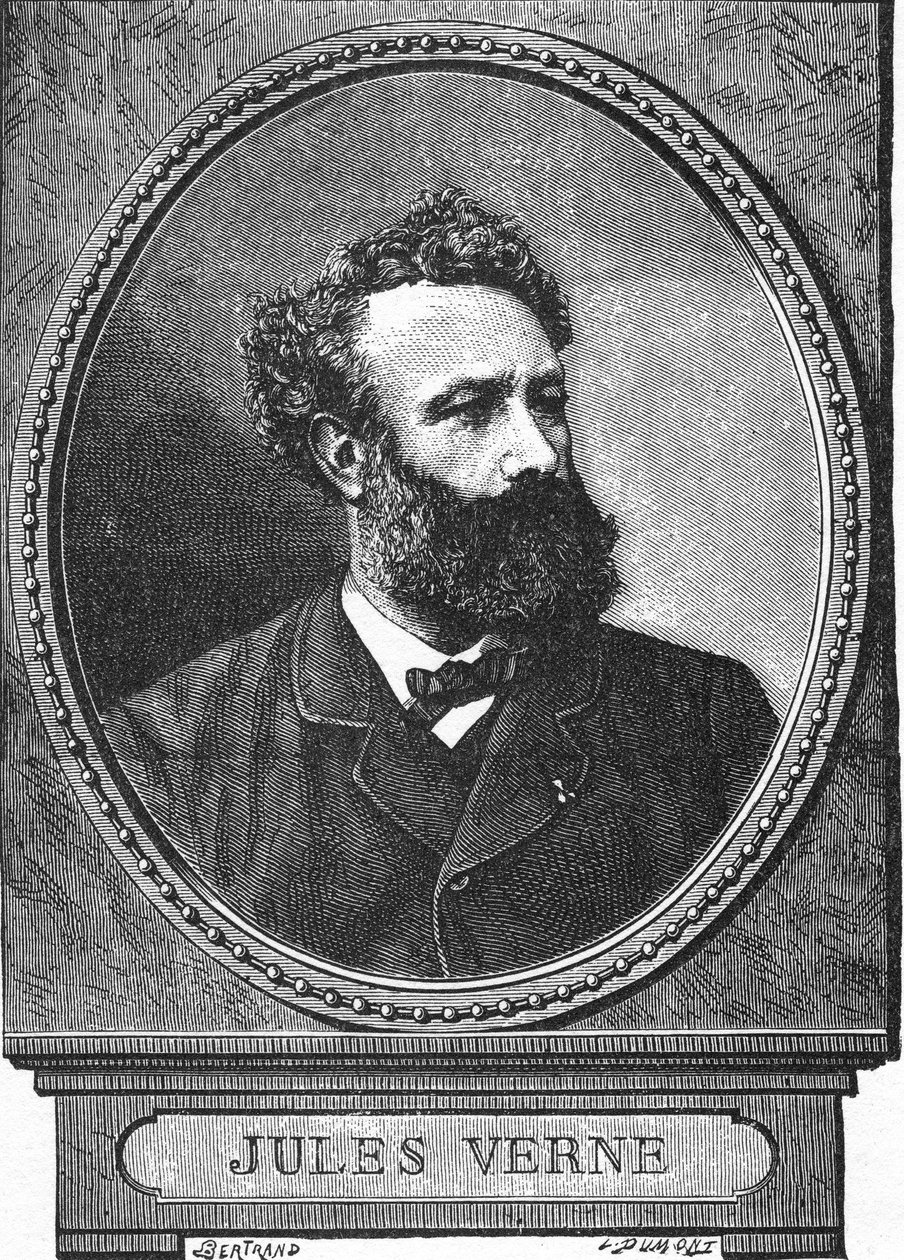 Jules Verne, ritratto contemporaneo da Auguste Bertrand