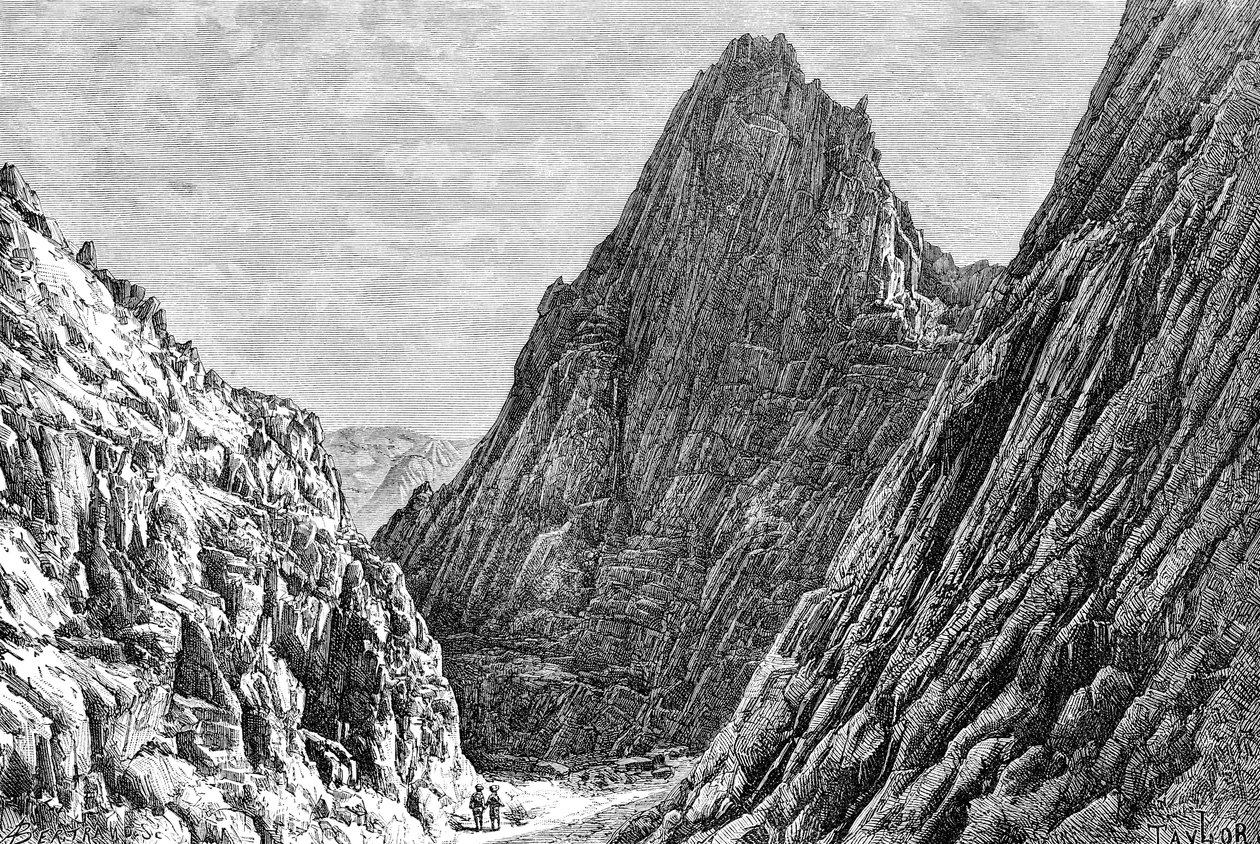 Il passo di Lataband, Afghanistan, 1895 da Auguste Bertrand