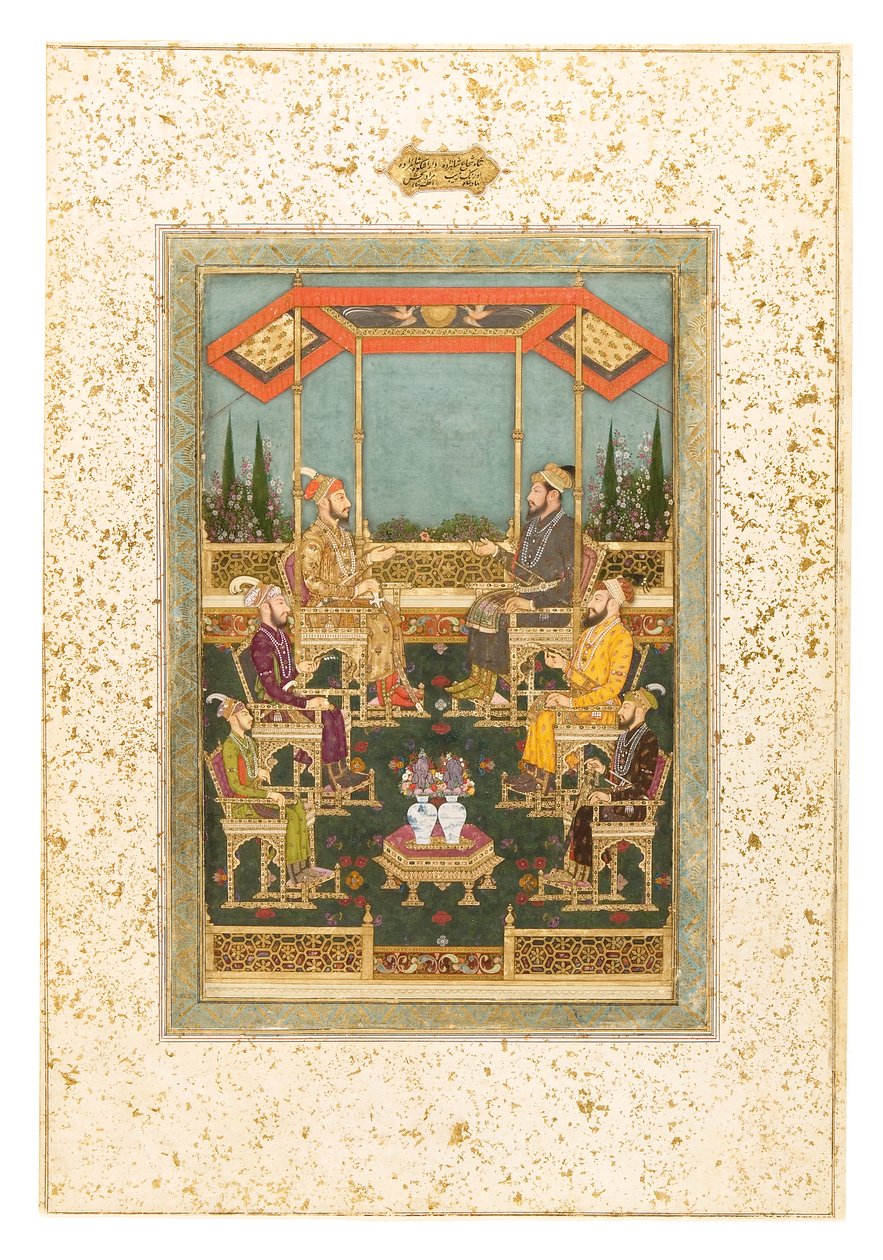 Un raduno di principi, c.1710 da Bhawani Das