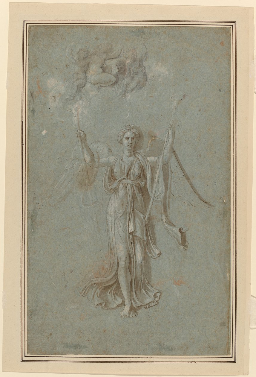 Studio per la figura della Fama da Biagio Pupini