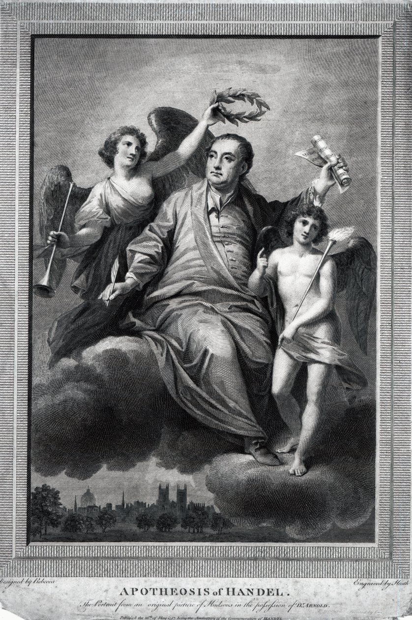 Apoteosi di Handel, 1787 da Biagio Rebecca