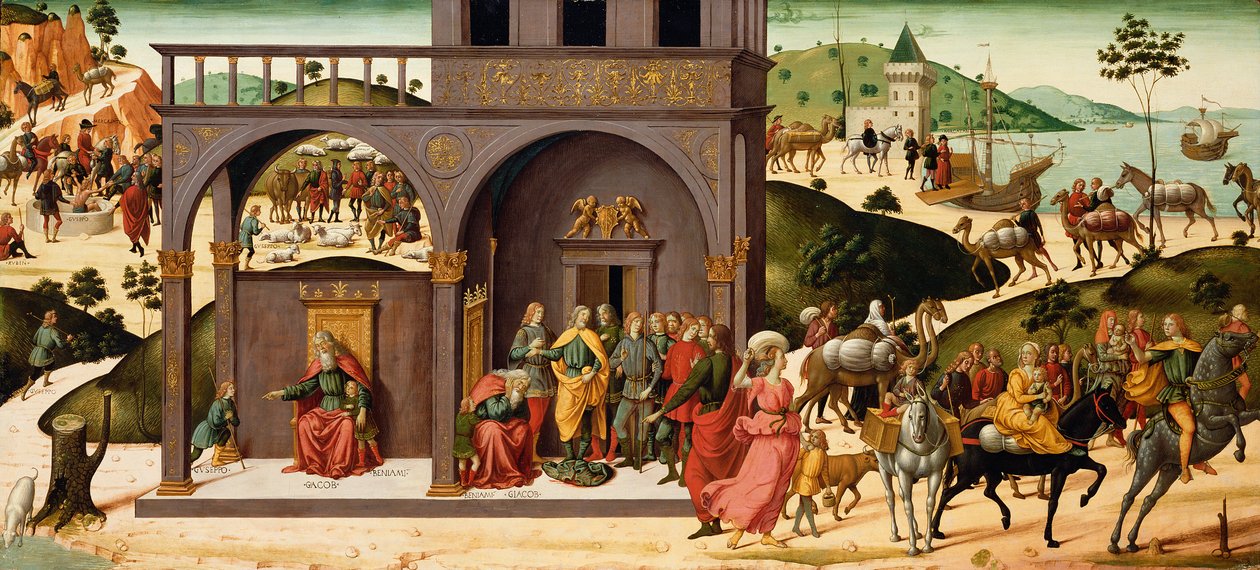 Storia di Giuseppe, 1485 circa (tempera e foglia d