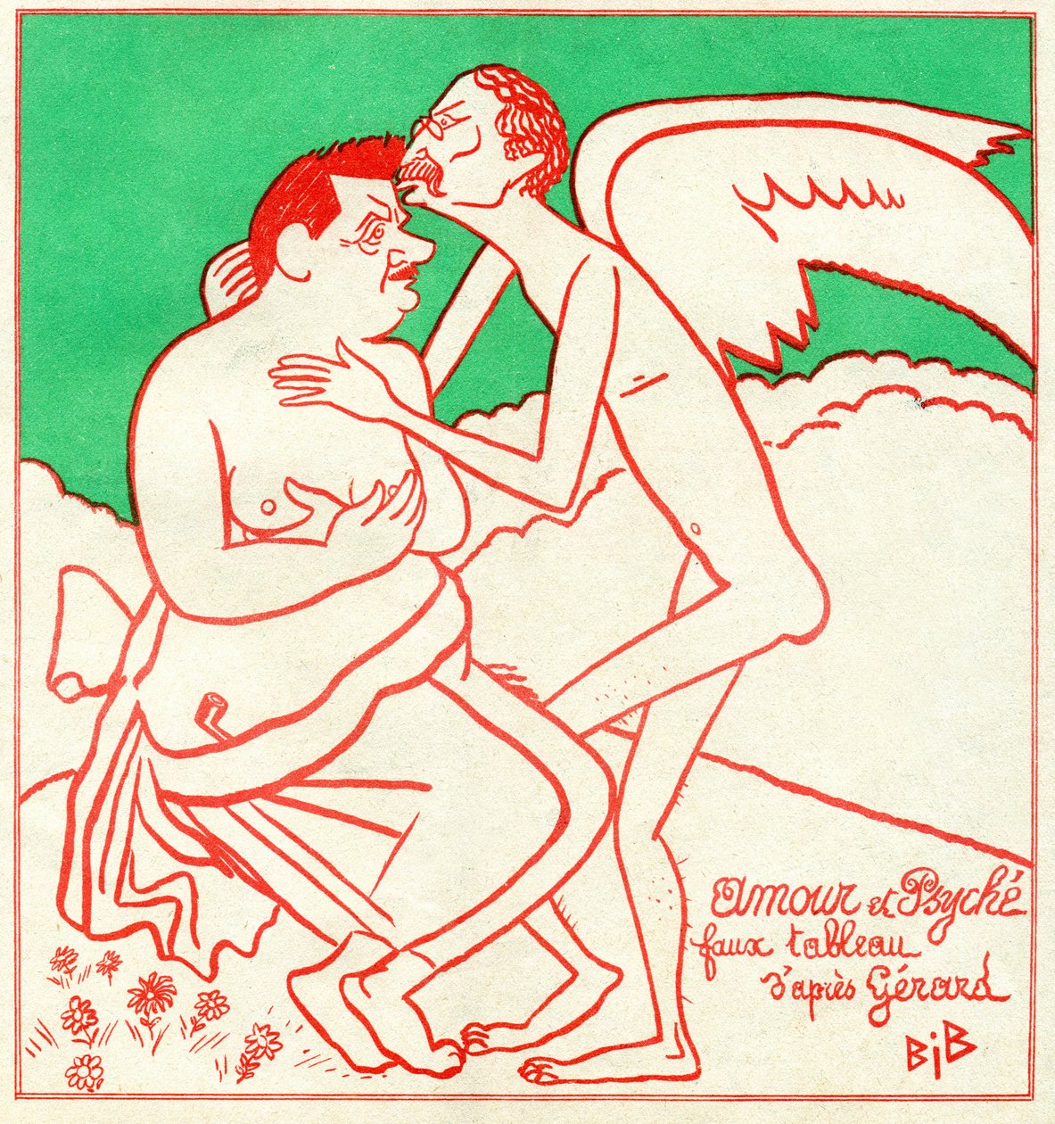 Edouard Herriot e Leon Blum in "Le Charivari" da Bib (1856 1946)