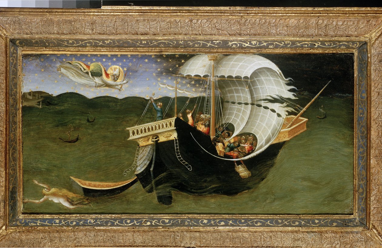San Nicola che rimprovera la tempesta da Bicci di Lorenzo