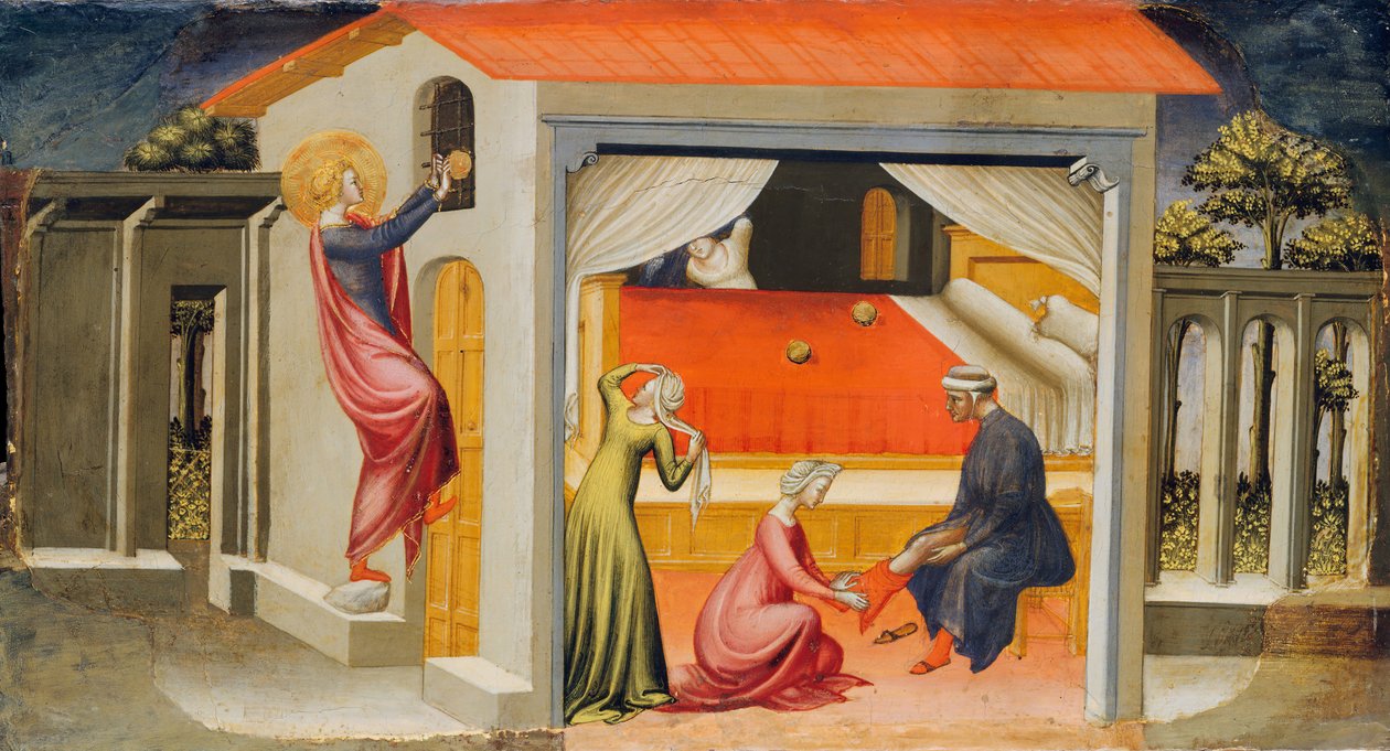 San Nicola che fornisce doti, 1433-35 da Bicci di Lorenzo