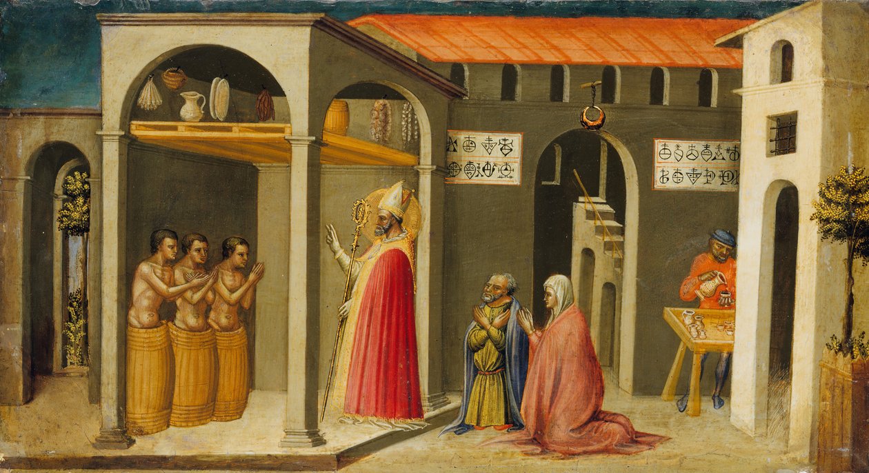 San Nicola resuscita tre giovani da Bicci di Lorenzo