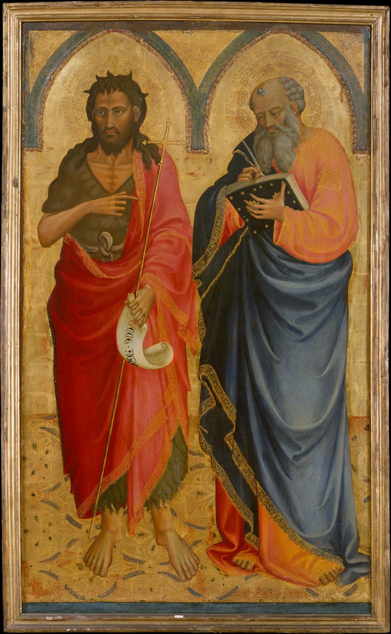 Heilige Johannes der Täufer und Matthäus da Bicci di Lorenzo