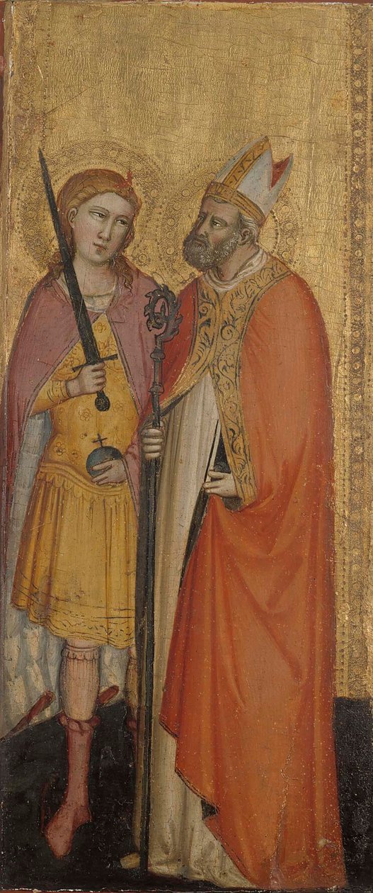 St. Johannes der Täufer und die Heiligen Julianus, Zenobius und Michael da Bicci di Lorenzo