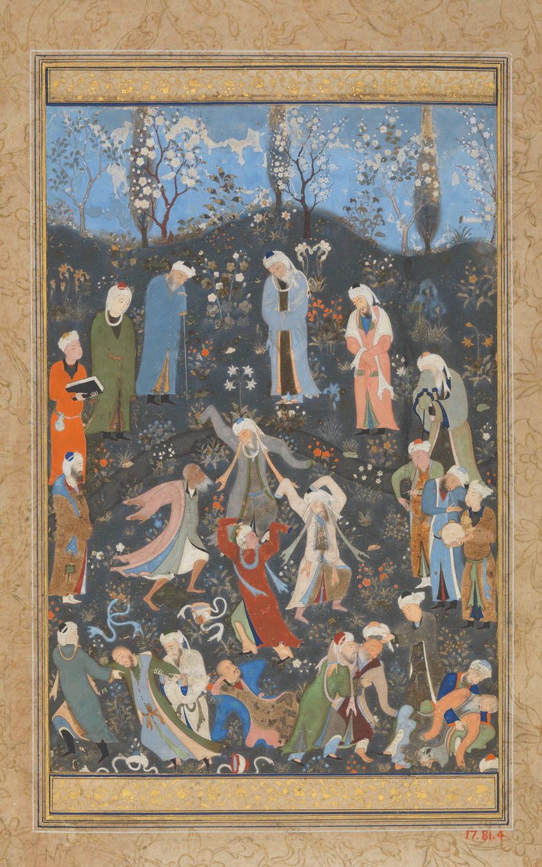 Dervisci danzanti, Folio da un Divan di Hafiz da Bihzad