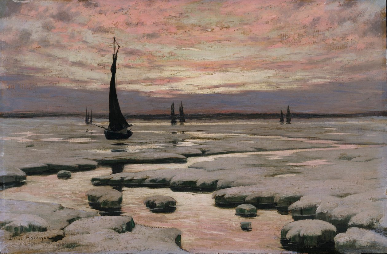 Tramonto invernale da Birge Harrison