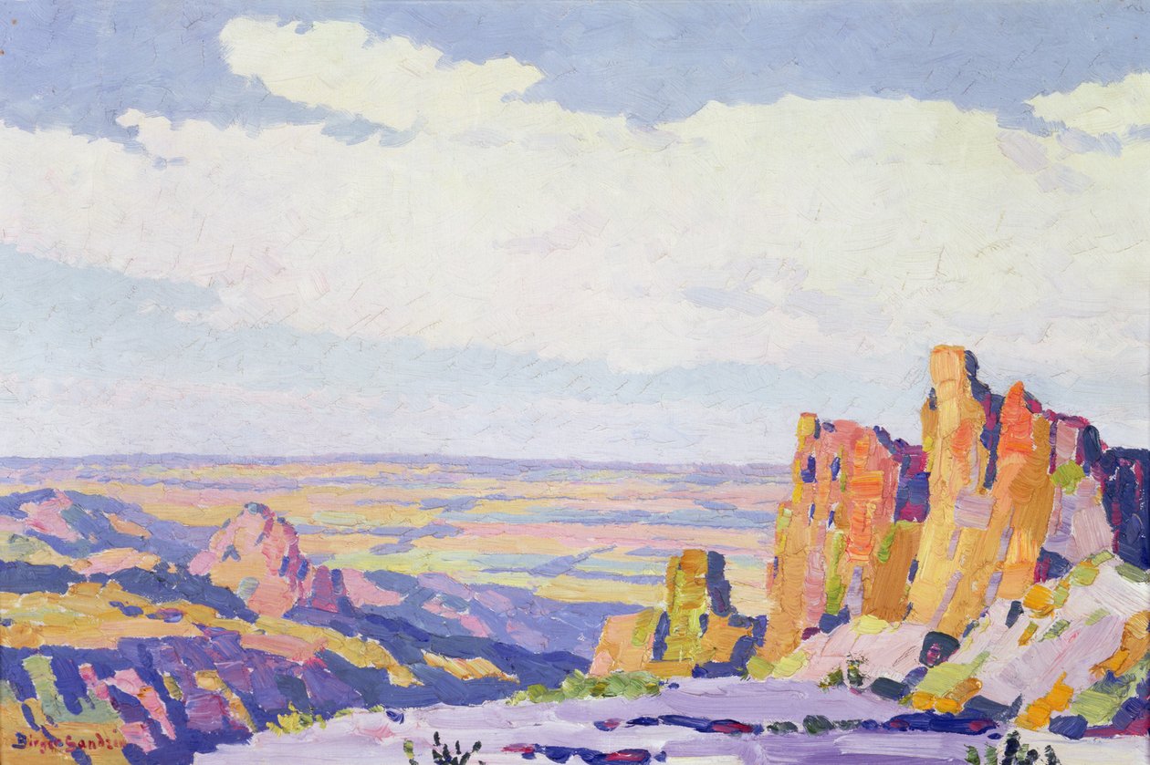 Kansas occidentale (olio su tela) da Birger Sandzen