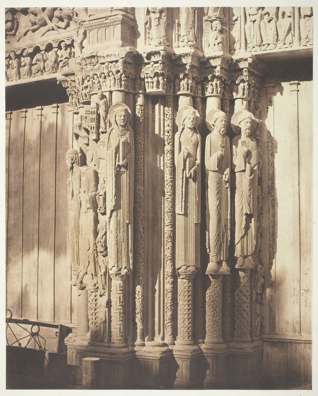 Cattedrale di Chartres, facciata ovest; portale reale, baia centrale da Bisson Frères