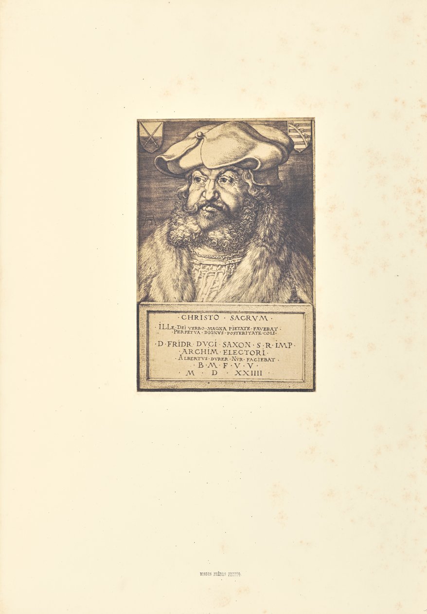 Federico, Elettore di Sassonia da Bisson Frères