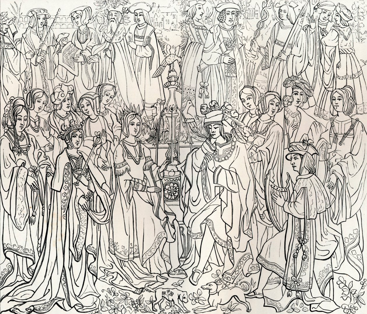 Matrimonio del re Luigi XII di Francia e Maria Tudor, XVI secolo, 1849 da Bisson and Cottard
