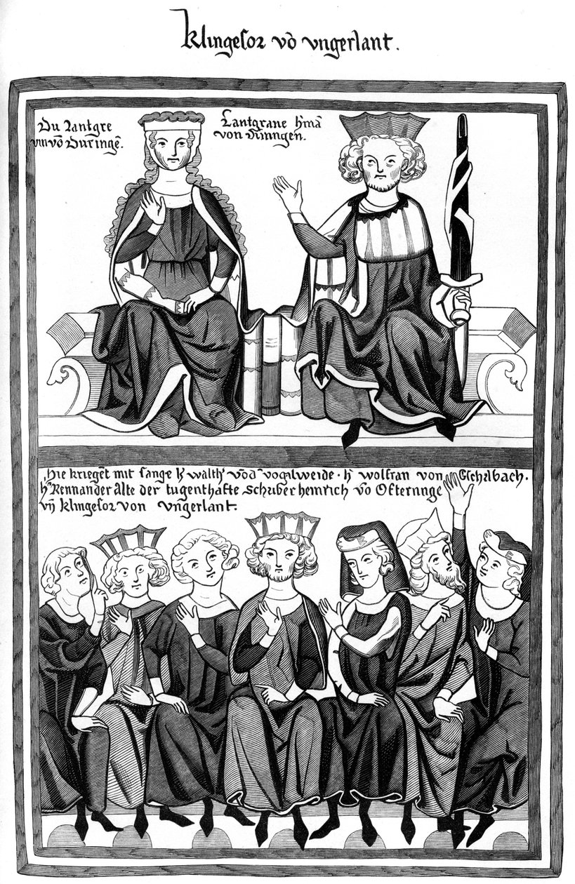 Il Congresso di Wartburg, XV secolo 1849 da Bisson and Cottard