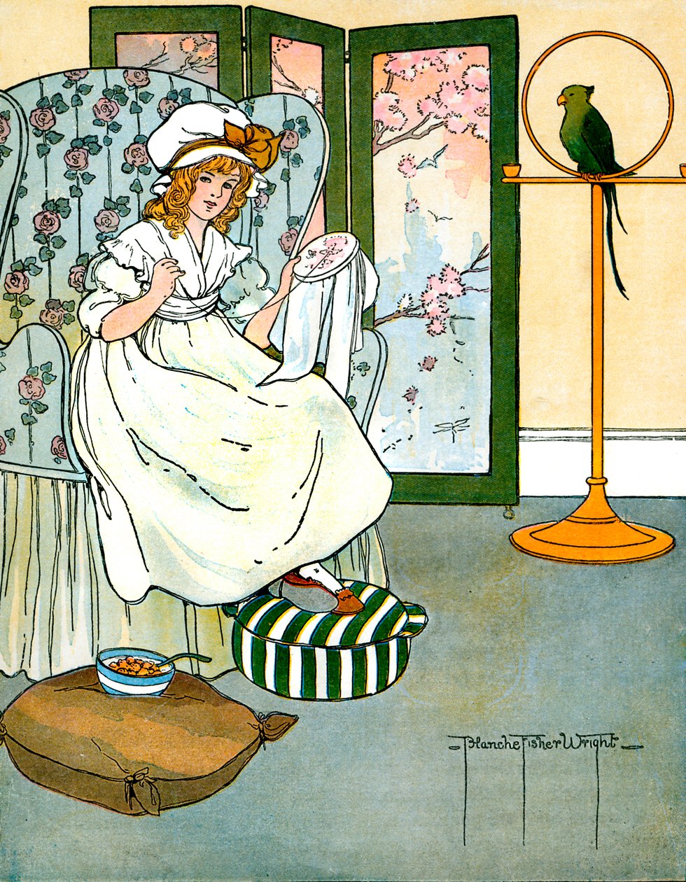 Curly Locks, illustrato da Blanche Fisher Wright da Blanche Fisher Wright