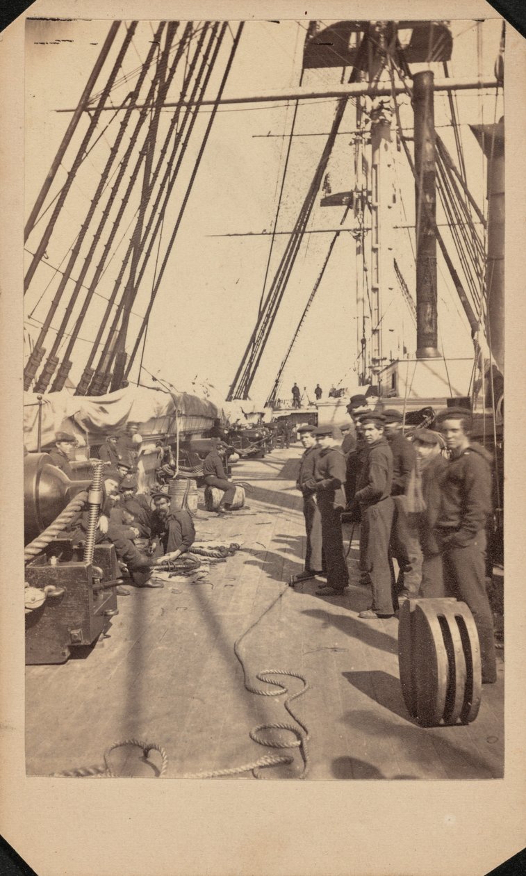 USS New Hampshire, 1864-1865 circa (foto) da Blauvelt & Hubbard